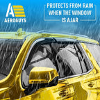Extra Durable Window Deflectors Tape-On Window Visors Rain Guards Fit for Cadillac Escalade 2021-2026, Sun Visors, Wind Vent for Shades, Exterior Car Accessories - 4pcs. AG0195