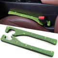 Green Bling Car Seat Gap Filler, Set of 2 Handmade Crystal Rhinestone Diamond Green Car Gap Filler Fit for Car Truck SUV Lime Green Bling Car Accessories(Grass Green)