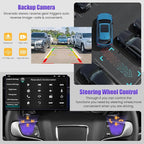 4G+64G Car Radio Stereo for Chevrolet Silverado & GMC Sierra 2014-2018(Without Bo-se System), Support Wireless Carplay&Android Auto,Bluetooth/FM Radio,10.2 Inch QLED Touch Screen for Silverado Drivers