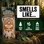 Hanging Car Air Freshener 12-Pack, Wild Cedarwood Escape Warm, Woody & Earthy Cedarwood Fragrance, Rearview Mirror Paper Fresheners for Cars, Trucks, SUVs & Boats