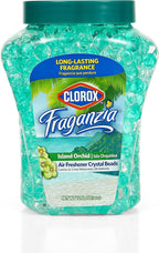 Fraganzia Crystal Beads Air Freshener Long Lasting Room Deodorizer Gel Beads Island Orchid Scent 12 FL OZ Home Car Office