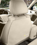 Luxury Clean-Edge Kick Mat - Tapered Design Seat Back Protector and Seat Cover with Invisible Strap and Stiff Edging (1 Mat)