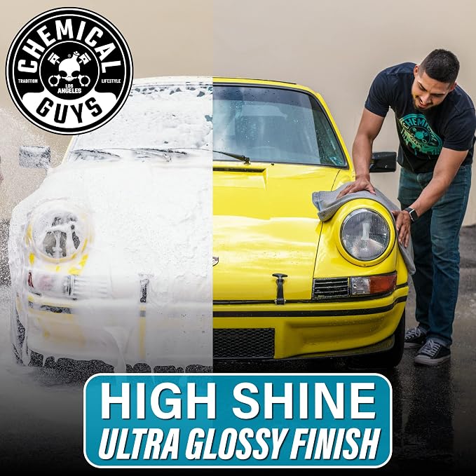 HydroSuds Ceramic Shine High Foaming Car Wash Soap - Foam Cannon Soap, Works with Foam Guns or Bucket Washes Safe for Cars, Trucks, Motorcycles, RVs, & More, Berry Scent - 64 fl oz
