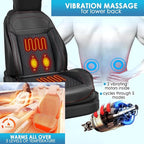 Massage Cushion with Winter, Cooling Seat Covers, Chair Massager for Full Body 12V 3 in 1 Car Seat Covers (Warm&Cool,Massage-4)