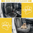 Dog Car Seat for Small Medium Dogs,Detachable Washable Travel Safety Pet Booster Seat, Comfy Ultra Soft and Multifunctional Car Travel Bed,Grey