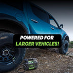 40063 Tire Inflator, Portable Car, SUV, 4x4 Air Compressor, Elite Heavy Duty, Inflate Right Automatic Shut Off, with Digital 99 psi Display, Long Hose and LED Light, 12V, 3 min Inflation