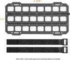 Vehicle Rigid MOLLE Panel for Car Visor Organizer EDC Pouch Tool Holster Bag Holder Tactical Gear Rack Truck Equipment Mount Plate Modular Storage Shelf Auto Interior Accessories