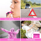 Car Roadside Emergency Kit - 17pcs Winter Traveler Safety Road Side Assistance Kits, Car Kit Essentials for Men, Women, Teen