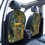 William Morris Forest Animals Raven Fox Peacock Blue Green Floral Car Seat Back Kick Protectors Kick Mats With Storage Pockets For Vehicles To Protect From Dirt Mud Scratches 2 Pack