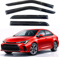 KPY Rain Guards Fit for 2020-2026 Toyota Corolla, Out-Channel Window Visors Vent Wind Deflectors 4PC, Car Accessories for 20-26 Corolla Sedan (Excludes Hatchback)