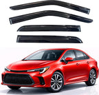 KPY Rain Guards Fit for 2020-2026 Toyota Corolla, Out-Channel Window Visors Vent Wind Deflectors 4PC, Car Accessories for 20-26 Corolla Sedan (Excludes Hatchback)