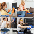 40 Pcs Blue Microfiber Towels: 16"x16" Microfiber Drying Towels Bulk Micro Fiber Car Cleaning Cloth for Cars Drying Washing Polishing Cleaning Household Supplies