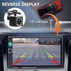 Car Stereo Double Din Car Radio 7 Inch MP5 Player with HD Touch Screen Digital Display Bluetooth Multimedia Support PhoneLink USB SD Aux-in 2 Din Autoradio with Backup Camera