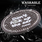 2PCS Bling Crystal Rhinestone Cup Holder Coaster – 2.75 Inch Anti-Slip Auto Insert Cup Coaster – Sparkling Interior Decor Accessories for Cars & Vehicles (Gray & White)