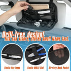 Molle Car Visor Organizer, Tactical Truck Accessories for SUVs Jeep, Sunglasses Holder & Zipper Pouch, Car Organizers and Storage, Semi-Rigid Panel, Police Gear Storage for Pickup Patrol