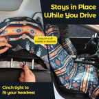 Car Seat Towel Cover - Sweat Absorbing Microfiber Towel for Car Seat After Gym, Workout & Beach - Washable Seat Protector, Universal Fit for Cars, Trucks, SUVs - 2 Pack