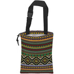 Car Trash Bag Hanging Green Ethnic Style Car Trash Can Waterproof Garbage Bag Hanging for Car Back Seat