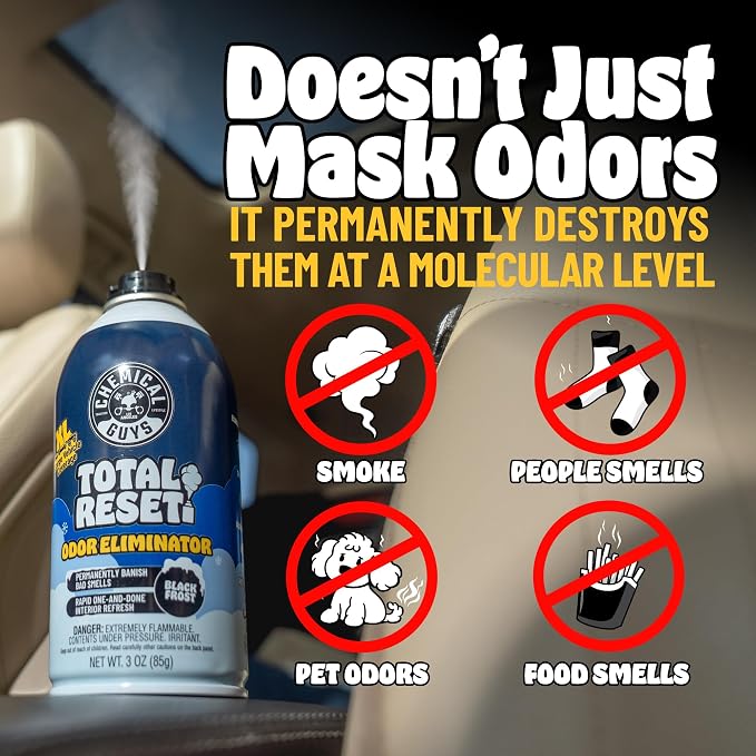 Odor Eliminating Fogger 3 Pack – Black Frost Scent, 3 Oz Each – Set-and-Forget System to Remove Smoke, Pet, Gym, and Food Odors in Cars, Trucks, SUVs
