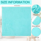 Cleaning Cloths for Cars 16 x 16 Inch Ultra Absorbent Towels Drying Microfiber Reusable Cleaning Supplies House Kitchen Window Microfiber Towel(Teal Blue,60 Pcs)