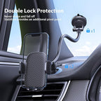 Phone Holder - 14-Inch Long Arm Windshield Car Cell Phone Holder Anti-Shake Stabilizer Automobile Mount for iPhone Android Smartphones