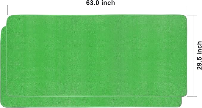 Microfiber Towels for Cars, 2 Pack 63" x 29.5" Car Drying Towel, Green Reusable Car Towel, Quick Drying Car Microfiber Cleaning Cloth for RVs, SUVs, Trucks
