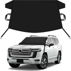 Car Snow Cover Compatible for Toyota Landcruiser | Windshield Cover for Ice and Snow with S-Hook Straps | Heavy-Duty 600D Oxford Winter Car Cover, Waterproof & Anti-Slip