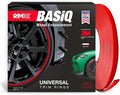 BASiQ Universal Styling Trim - 26 Feet, 6 Colors, Flat Design, Easy to Apply with Premium 3M Tape - Versatile Rim Styling and Color Accent for Cars, Trucks, SUVs - Red