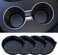 Car Cup Coaster Universal Automotive Waterproof Non-Slip Cup Holders Sift-Proof Spill Holder Car Interior Accessories 4 Pack Black