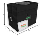 Collapsible Car Trash Can with 20 Bags - Leakproof, Black, Medium