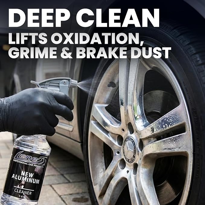 LANE'S New Aluminum Car Wheel Cleaner and Brightener | 16oz (Pack of 1) | Acid Rim Cleaner, Shines & Eliminates Hard Scrubbing | Brake Dust, Oxidation & Rust Remover for Cars, SUVs, Trucks, and More