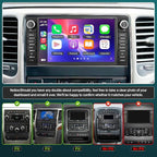 Upgrade Car Radio Stereo for Jeep Grand Cherokee 2011-2013 for Dodge Durango 2011-2013, 7" Touch Screen Stereo with Wireless Carplay/Android Auto 2+32GB EQ DSP Bluetooth FM Radio and HD Backup Camera