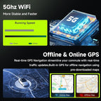5GhzWiFi 8Core 4GB+64GB for Toyota Matrix 2009-2014 Car Stereo Radio,Android 15,9 Inch IPS Touchscreen,Wireless Carplay/Android Auto GPS DSP 46EQ 63UIs FM/RDS AHD Backup Camera