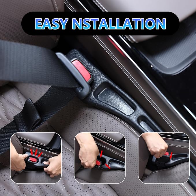 【Compatible with Chevy Equinox】 Seat Gap Filler,No Drop Seat Guard Compatible with Chevy Equinox,Drop Seat Guards for Cars(2Pcs),Emergency Keychain Car Escape Tool(2Pcs)