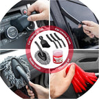 45Pcs Car Wash Cleaning Kit with High Power Handheld Vacuum Windshield Cleaning Tool with Side Mirror Squeegee Detailing Brushes Tire Brush Towels Complete Detailing Set for Car