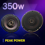KFC-653 6-1/2" 2-Way Concert Series Car Speakers – 320W Peak Power, Polypropylene Woofer Cone, Balanced Dome Tweeter, Acoustic Sound Harmonizer