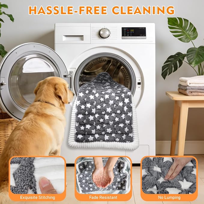 Backseat Dog Bed Mat for Car, Non-Slip Scratch-Resistant Dog Car Seat Cover, Soft Thick Pet Travel Cushion, Washable Back Seat Protector Blanket for Cars SUVs Trucks, 53 x 24 Inches