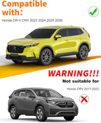 6-pcs Low-Profile Window Rain Guard for Honda CR-V CRV 2023 2024 2025 2026 Rain Guards Side Window Visors Extra-Thick Vent Visor Window Deflectors Tape-on Vent Shades Car Accessories