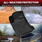 Floor Mats for Subaru Outback & Legacy 2020-2025, All Weather TPE Custom Fit Easy Clean Durable No-Curling Floor Liners for Subaru Outback 1st & 2nd Row Car Mats, Black