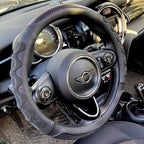 Small Size Steering Wheel Cover Great Grip with 3D Honeycomb Anti-Slip Design, 14 Inch (Purple)