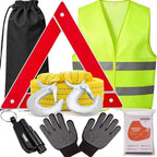 Car Roadside Emergency Kit Automotive Car Safety Kits for Vehicles Woman Man Teen Black