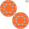 2PCS Bling Crystal Rhinestone Cup Holder Coaster, 2.75 inch Soft Silicone Anti-Slip Shockproof, Car Cup Holder Insert Coasters, Universal Car Interior Accessories for Women (Colorful & White)