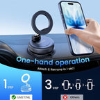 Car Phone Holder for Magsafe | 360° Rotation and Dual-axis Adjustment, Up to 78LBS Suction, Compatible with Magsafe Case,for iPhone,Galaxy Ultra/26+/26