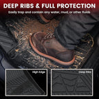 Floor Mats for Chevrolet Chevy Colorado/GMC Canyon Crew Cab 2023 2024 2025 2026 (Fit Carpet Floor), All Weather TPE Custom Fit Floor Mats for Cars, 1st and 2nd Row Car Floor Mats Full Set