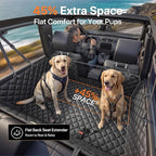 Doglike Dog Truck Seat Cover for Back Seat [2026 Military-Grade Protection], Hard Bottom Dog Hammock for Car, Waterproof Pet Bed Extender for Large Dogs, with Detachable Mat, XL for Crew Cab Truck/SUV