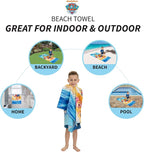 Kids Super Soft Cotton Bath/Pool/Beach Towel, 58 in x 28 in, Paw Patrol