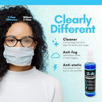 Z Clear 6oz Lens Cleaner Spray for Glasses + Microfiber Cloth | Cleans So Deep Lenses Stay Fog-Free 1-3 Days | Eyeglasses, Goggles, Mirrors, Windshields | Anti-Static, Streak-Free | USA