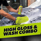 Car Cleaning Kit - with Car Wash Soap, Wheel Cleaner, Total Interior, Car Wash Mitt - Interior and Exterior Wash Kit with Vehicle Cleaning and Detailing Accessories - 7 Item Kit