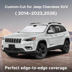 Windshield Sunshade Compatible for Jeep Cherokee SUV (Not for Jeep Grand Cherokee) 2014-2021 2022 2023, 2026, Sun Visor for Front Window Sun Shade Cover, UV Heat Protector, Car Accessories