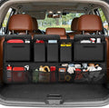 Trunk Organizer for SUV, 43" x 19" Large Capacity Car Organizers and Storage, Backseat Hanging Storage Bag with 10 Pockets, Adjustable & Waterproof Car Interior Accessories for SUV Truck MPV