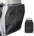 Kick Mats with Organizer, Waterproof Kick Mats Backseat Protector, Durable Car Seat Back Protectors for Vehicles to Protect from Dirt, Mud & Scratches, Fits Most Vehicles